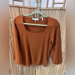 Lark and Ro. Gingercolor/ medium. Poly blend